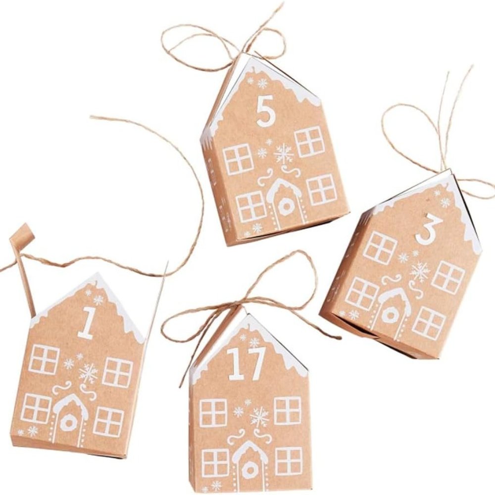 Gingerbread Advent Boxes